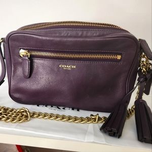 Coach leather shoulder bag